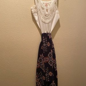 Woman’s Summer Dress with opened back.